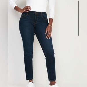 old navy dark blue jeans